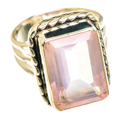 Rose Quartz Rings handcrafted by Ana Silver Co - RING76104