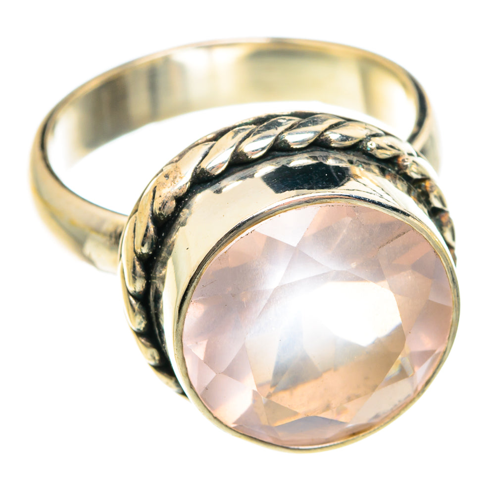 Rose Quartz Rings handcrafted by Ana Silver Co - RING76123