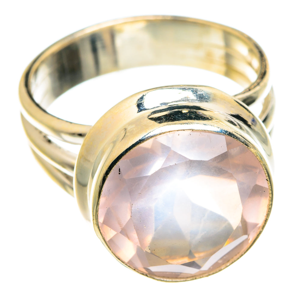 Rose Quartz Rings handcrafted by Ana Silver Co - RING76124