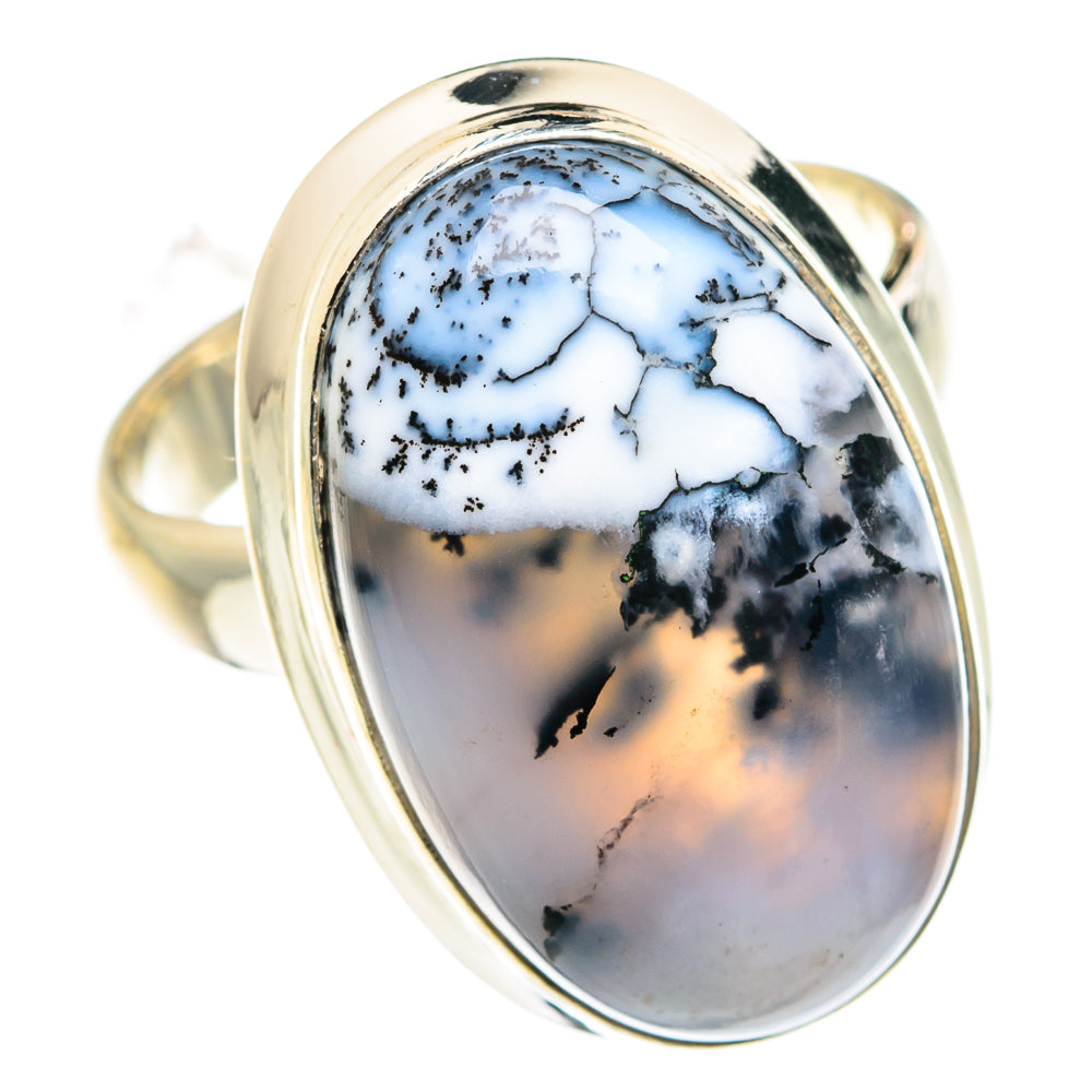 Dendritic Opal Rings handcrafted by Ana Silver Co - RING76157