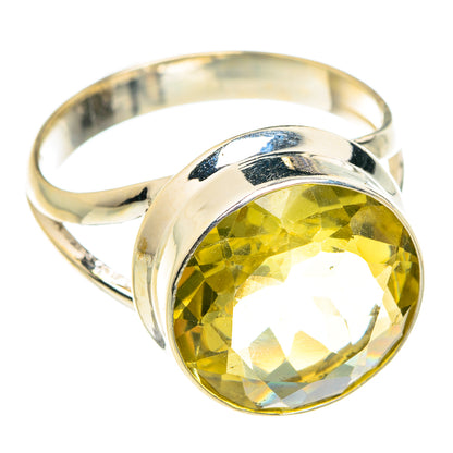 Lemon Quartz Rings handcrafted by Ana Silver Co - RING76161