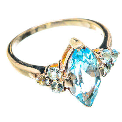 Blue Topaz Rings handcrafted by Ana Silver Co - RING76166