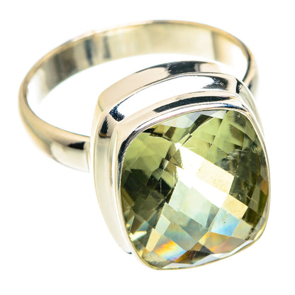 Green Amethyst Rings handcrafted by Ana Silver Co - RING76168