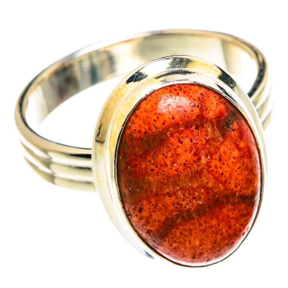 Sponge Coral Rings handcrafted by Ana Silver Co - RING76171
