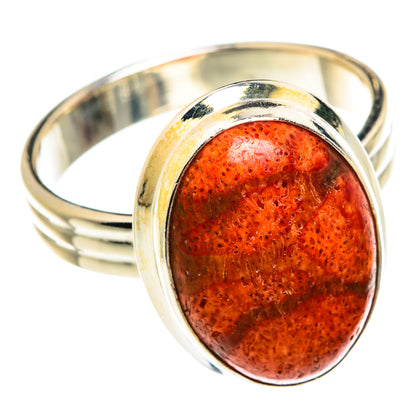 Sponge Coral Rings handcrafted by Ana Silver Co - RING76171