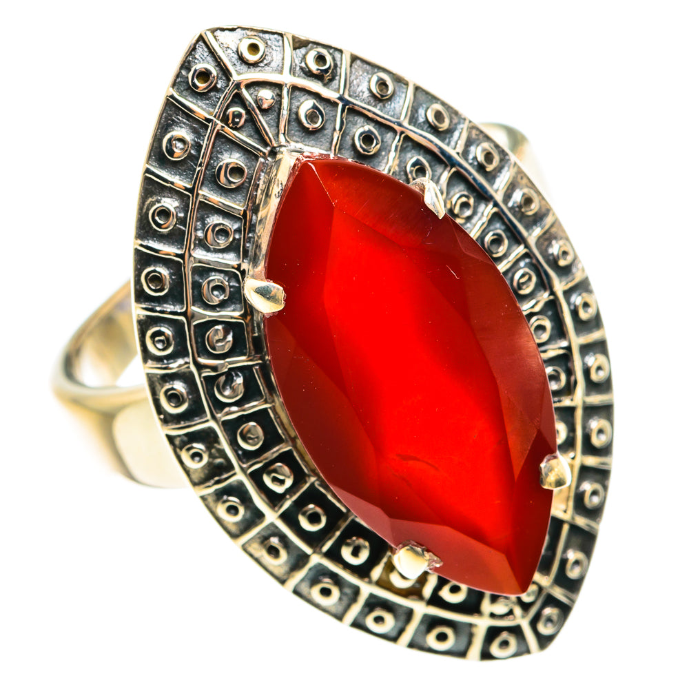 Red Onyx Rings handcrafted by Ana Silver Co - RING76173