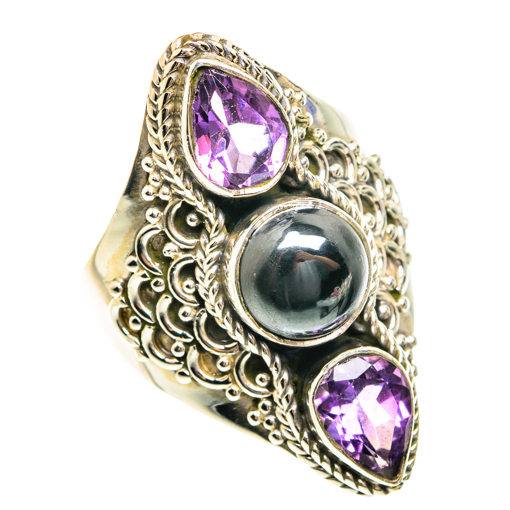 Hematite Rings handcrafted by Ana Silver Co - RING76183