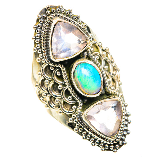 Ethiopian Opal Rings handcrafted by Ana Silver Co - RING76192