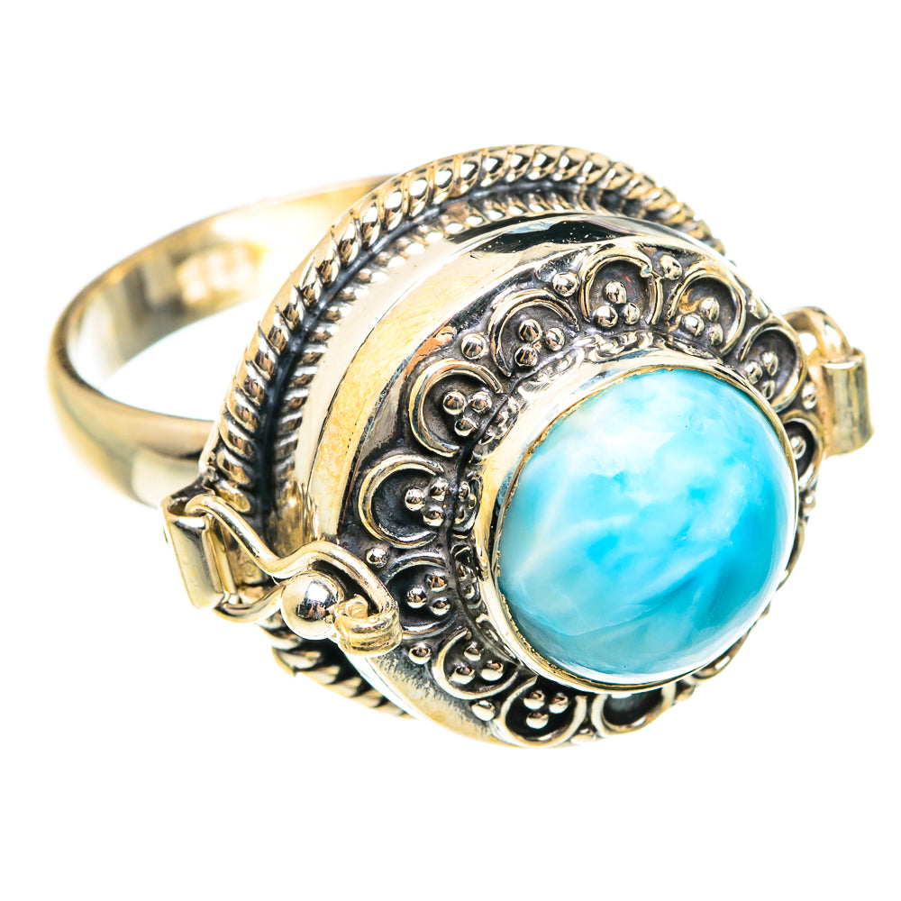 Larimar Rings handcrafted by Ana Silver Co - RING76197