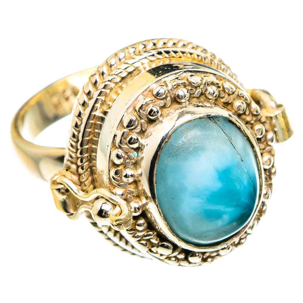 Larimar Rings handcrafted by Ana Silver Co - RING76198