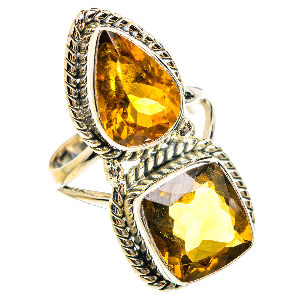 Mandarin Citrine Rings handcrafted by Ana Silver Co - RING76209