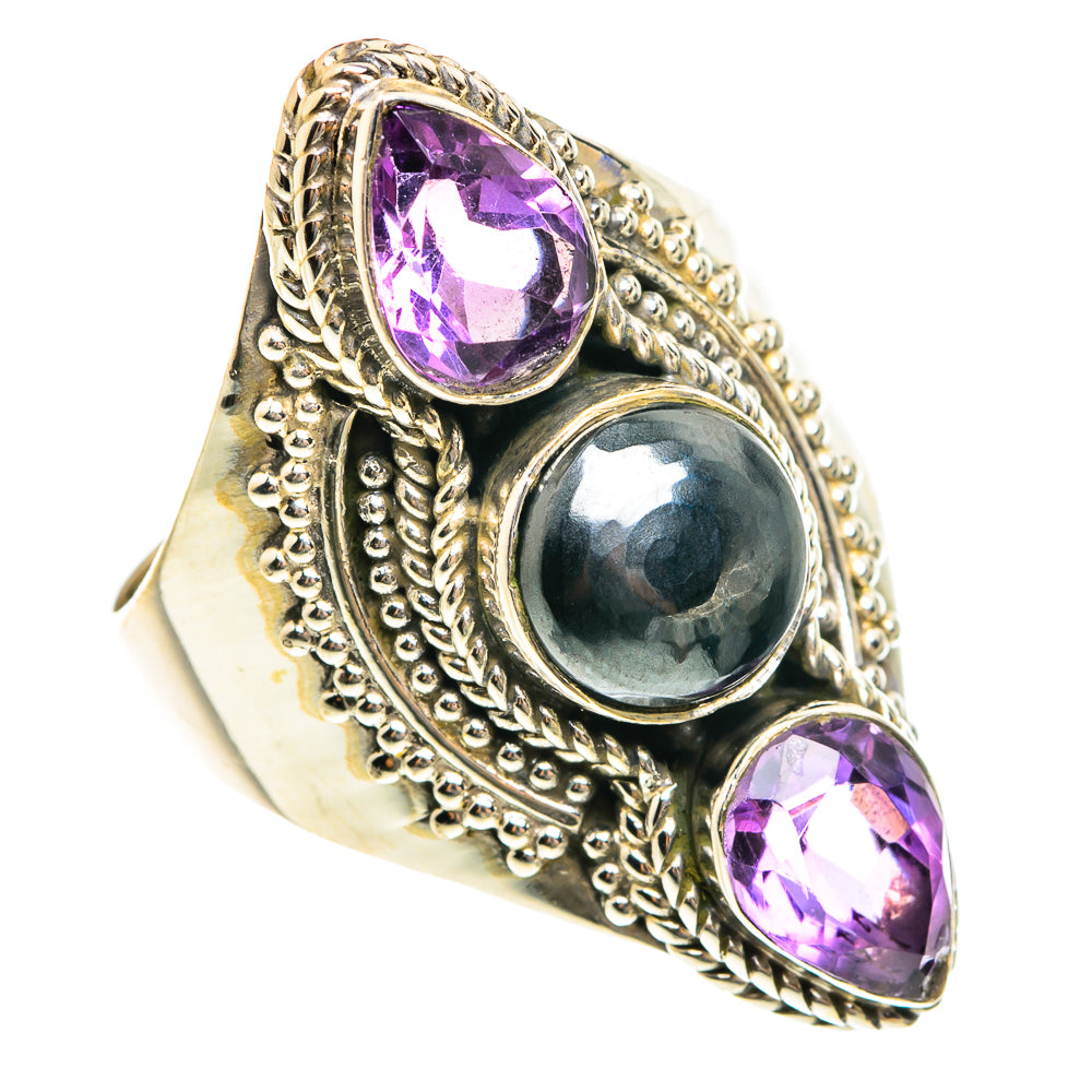 Hematite Rings handcrafted by Ana Silver Co - RING76216