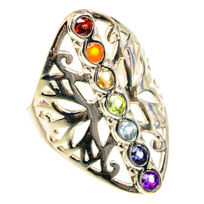 Multi-Stone Chakra Rings handcrafted by Ana Silver Co - RING76218