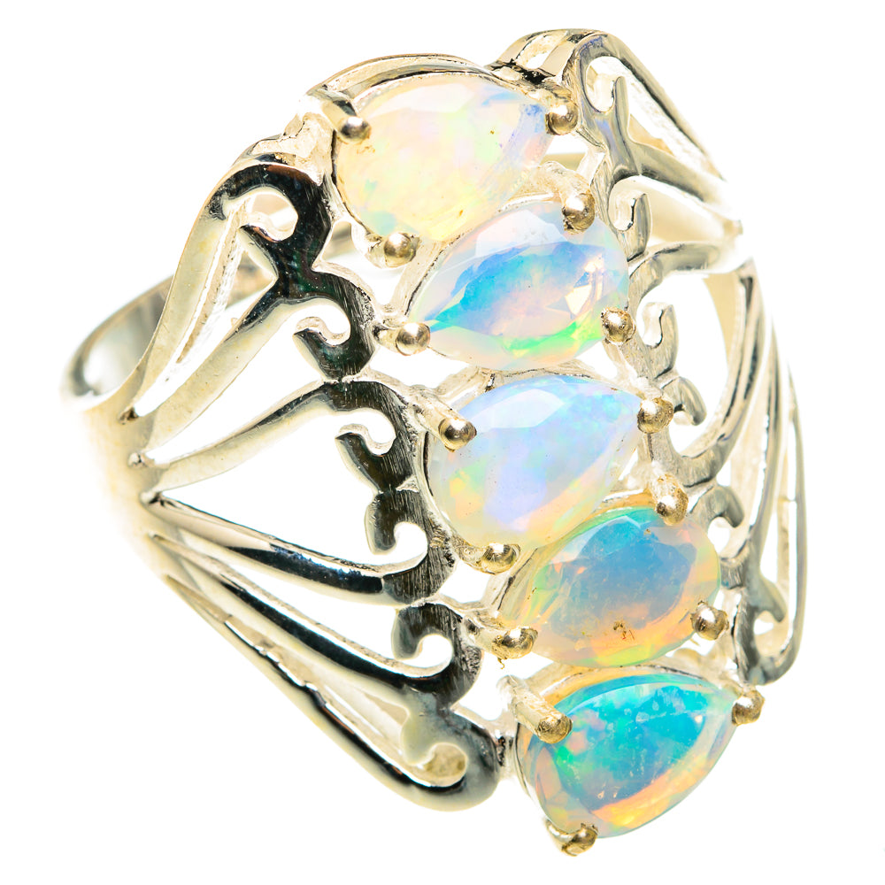 Ethiopian Opal Rings handcrafted by Ana Silver Co - RING76223