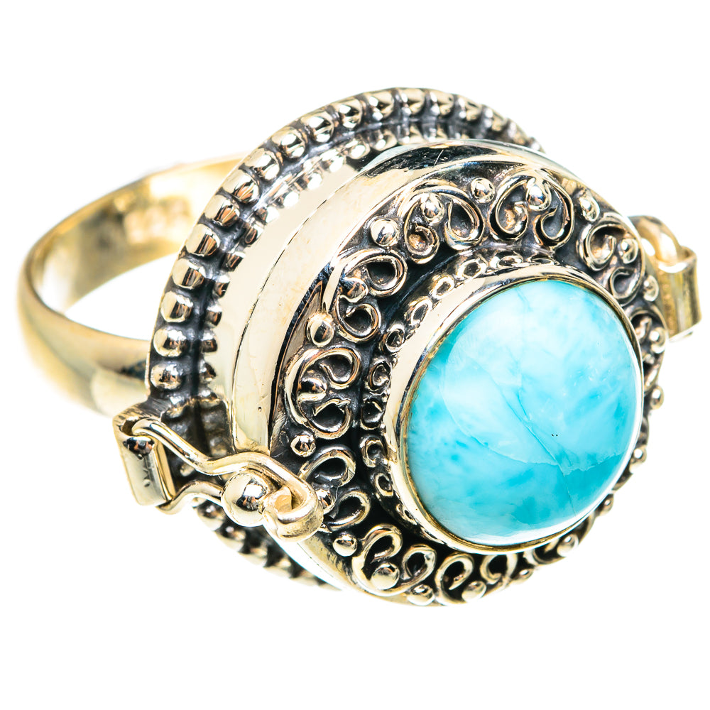 Larimar Rings handcrafted by Ana Silver Co - RING76225