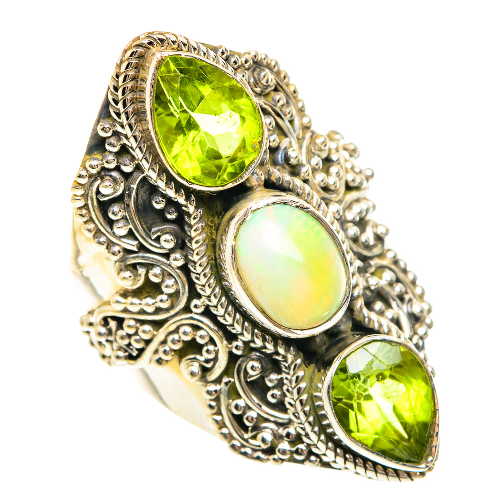 Ethiopian Opal Rings handcrafted by Ana Silver Co - RING76241