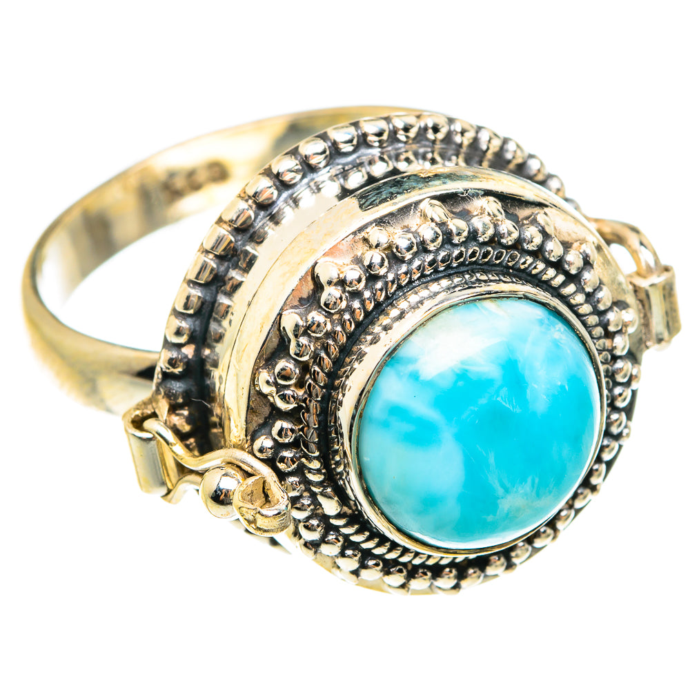 Larimar Rings handcrafted by Ana Silver Co - RING76248