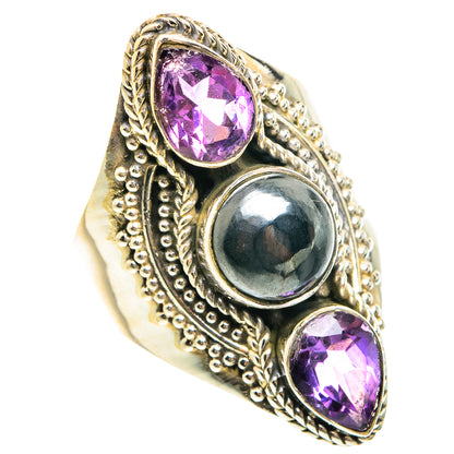 Hematite Rings handcrafted by Ana Silver Co - RING76254