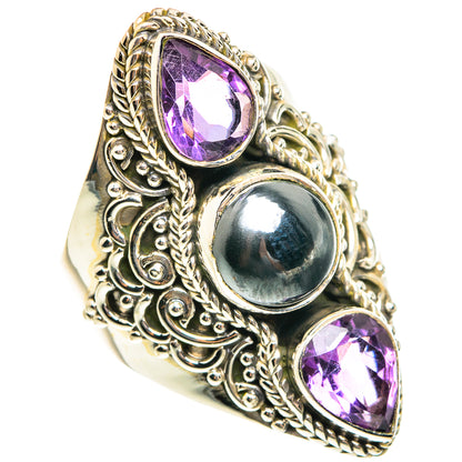 Hematite Rings handcrafted by Ana Silver Co - RING76255