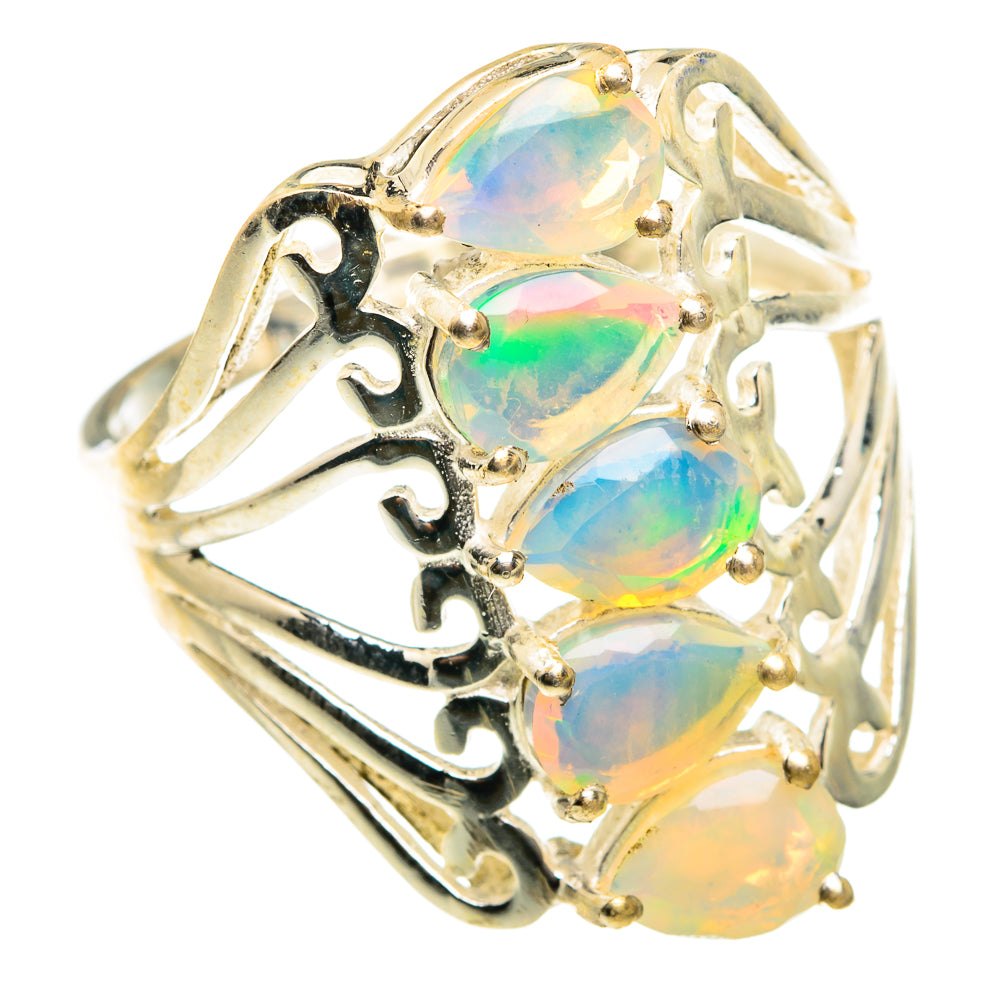 Ethiopian Opal Rings handcrafted by Ana Silver Co - RING76263