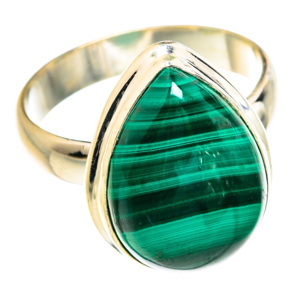 Malachite Rings handcrafted by Ana Silver Co - RING76272