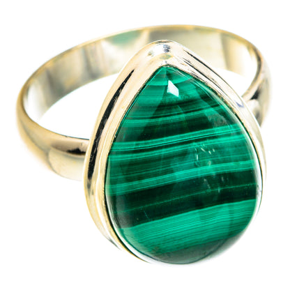 Malachite Rings handcrafted by Ana Silver Co - RING76272