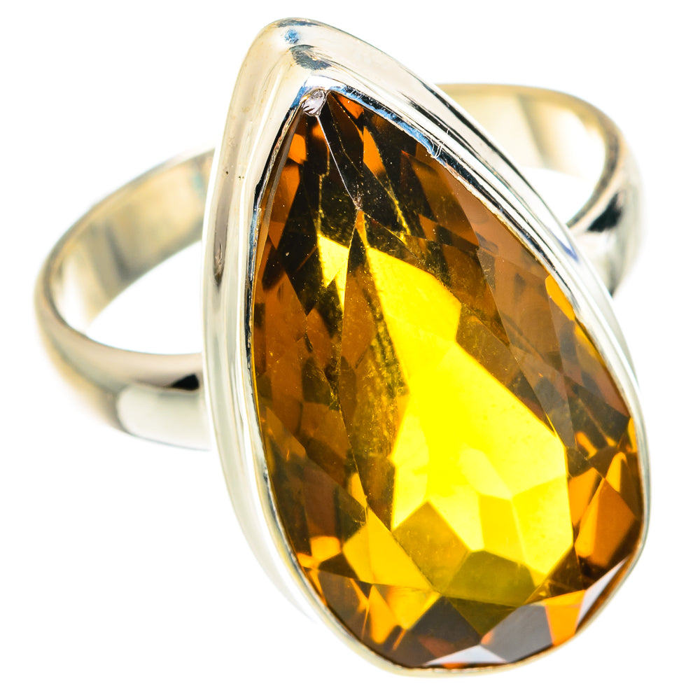 Mandarin Citrine Rings handcrafted by Ana Silver Co - RING76276