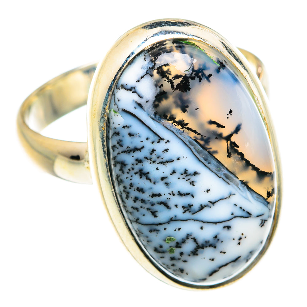 Dendritic Opal Rings handcrafted by Ana Silver Co - RING76292
