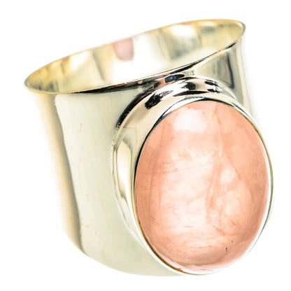 Rose Quartz Rings handcrafted by Ana Silver Co - RING76306