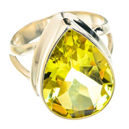 Lemon Quartz Rings handcrafted by Ana Silver Co - RING76320