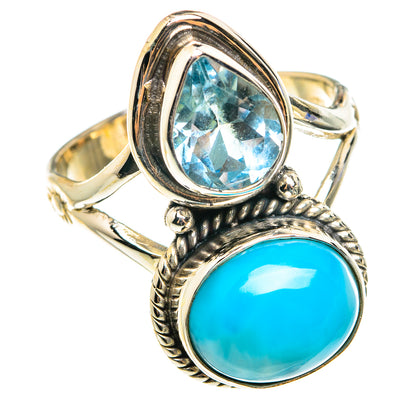 Larimar Rings handcrafted by Ana Silver Co - RING76322