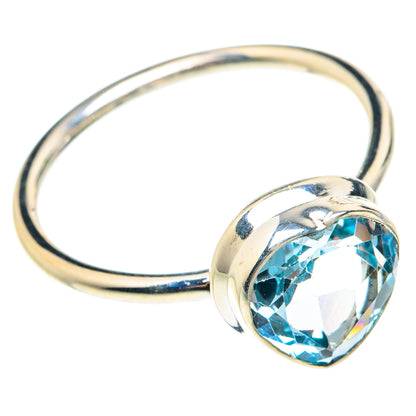 Blue Topaz Rings handcrafted by Ana Silver Co - RING76328