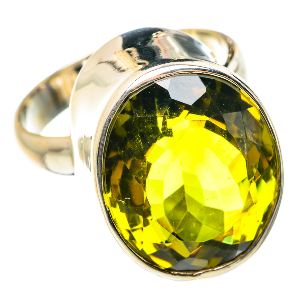 Olive Quartz Rings handcrafted by Ana Silver Co - RING76355