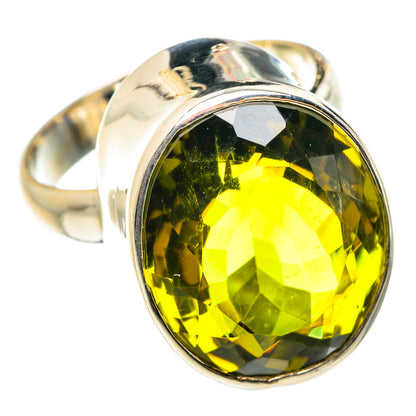 Olive Quartz Rings handcrafted by Ana Silver Co - RING76355