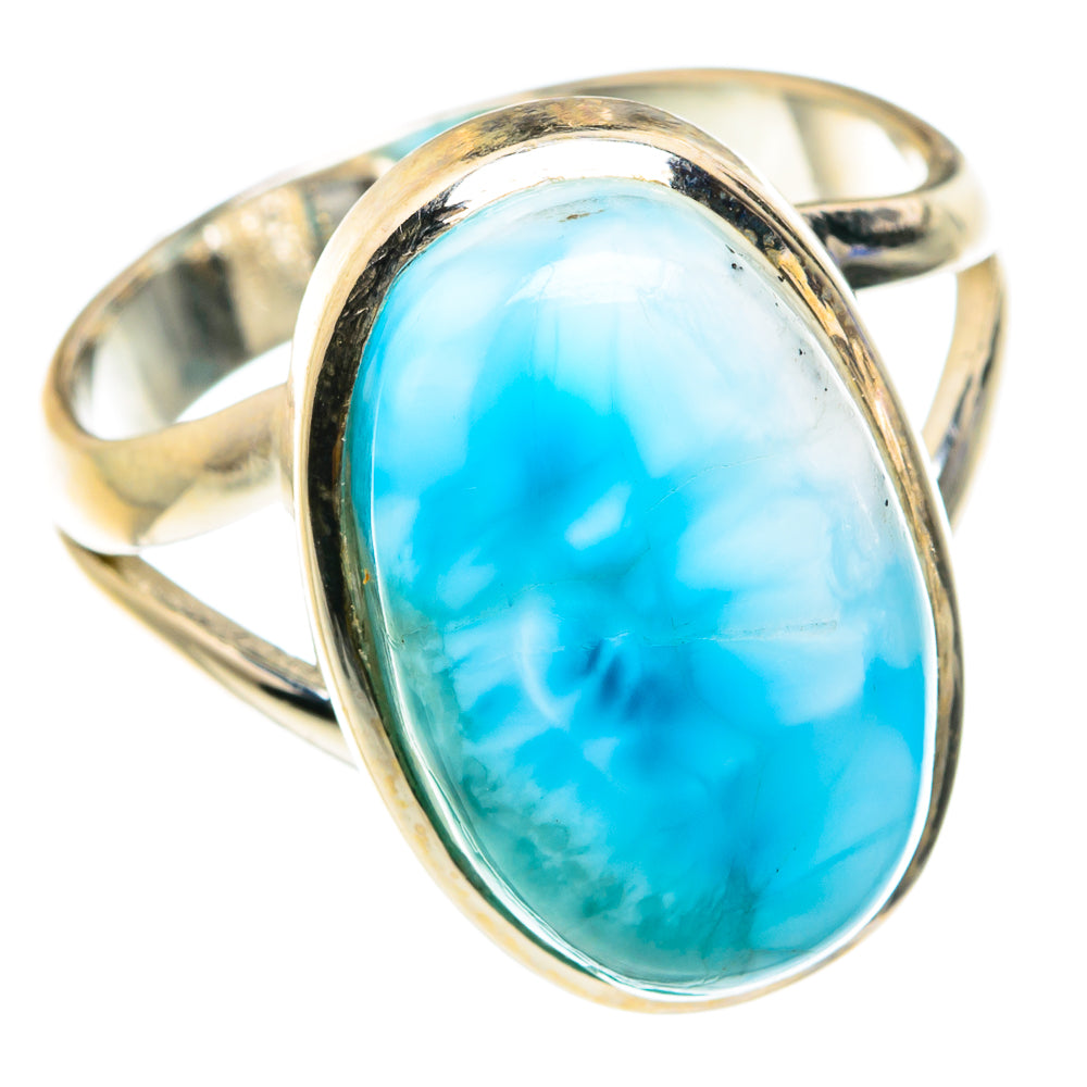 Larimar Rings handcrafted by Ana Silver Co - RING76362