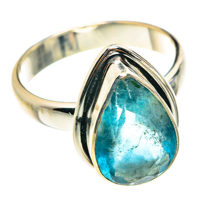 Blue Fluorite Rings handcrafted by Ana Silver Co - RING76363