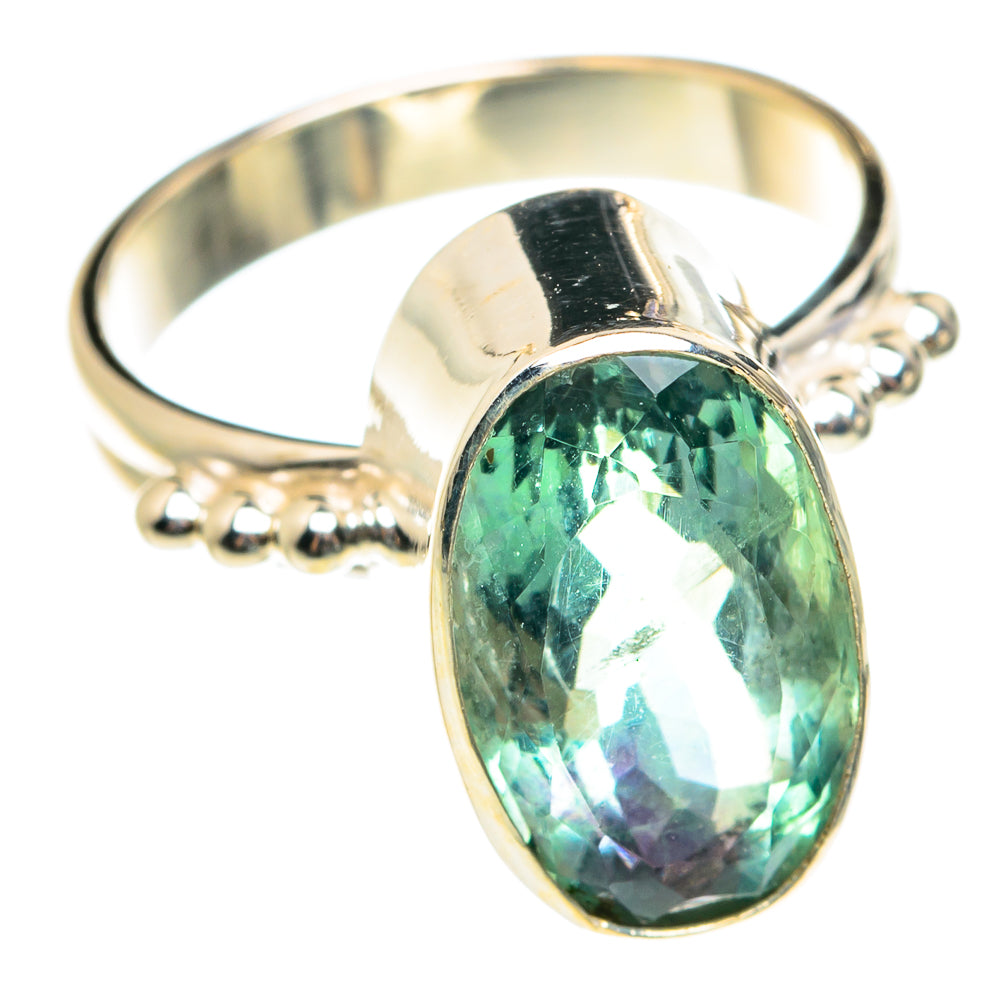 Green Fluorite Rings handcrafted by Ana Silver Co - RING76367