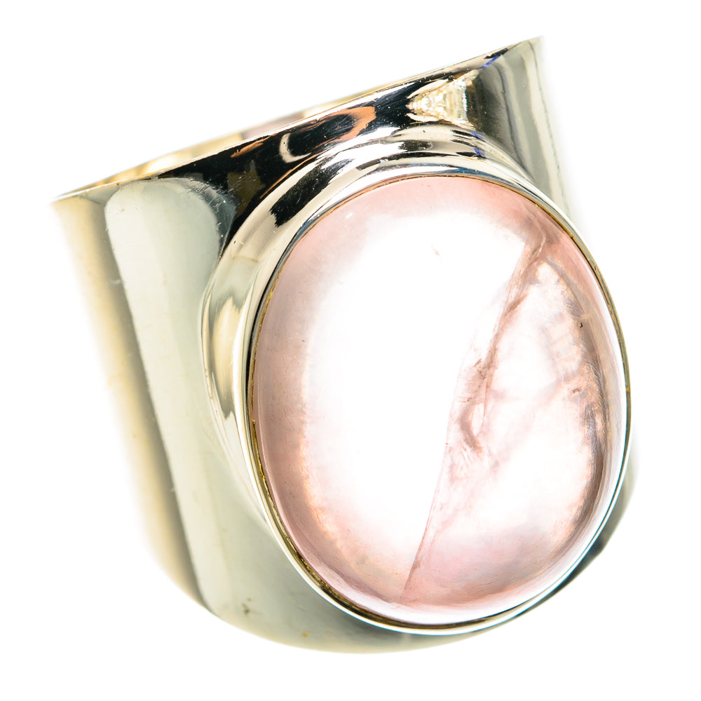 Rose Quartz Rings handcrafted by Ana Silver Co - RING76374