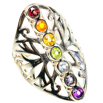 Multi-Stone Chakra Rings handcrafted by Ana Silver Co - RING76387