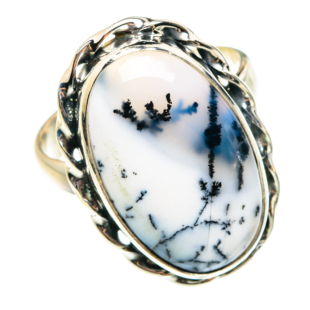 Dendritic Opal Rings handcrafted by Ana Silver Co - RING76415