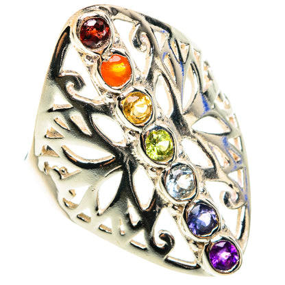Multi-Stone Chakra Rings handcrafted by Ana Silver Co - RING76418