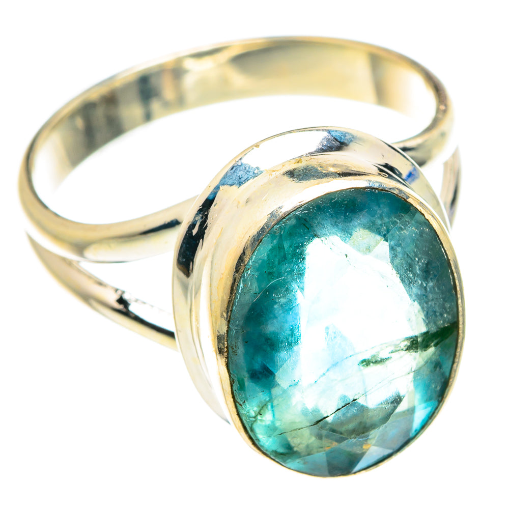 Blue Fluorite Rings handcrafted by Ana Silver Co - RING76419