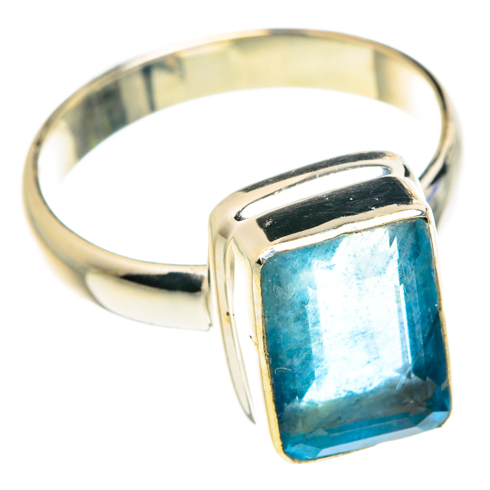 Blue Fluorite Rings handcrafted by Ana Silver Co - RING76424