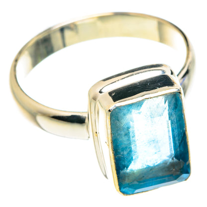 Blue Fluorite Rings handcrafted by Ana Silver Co - RING76424