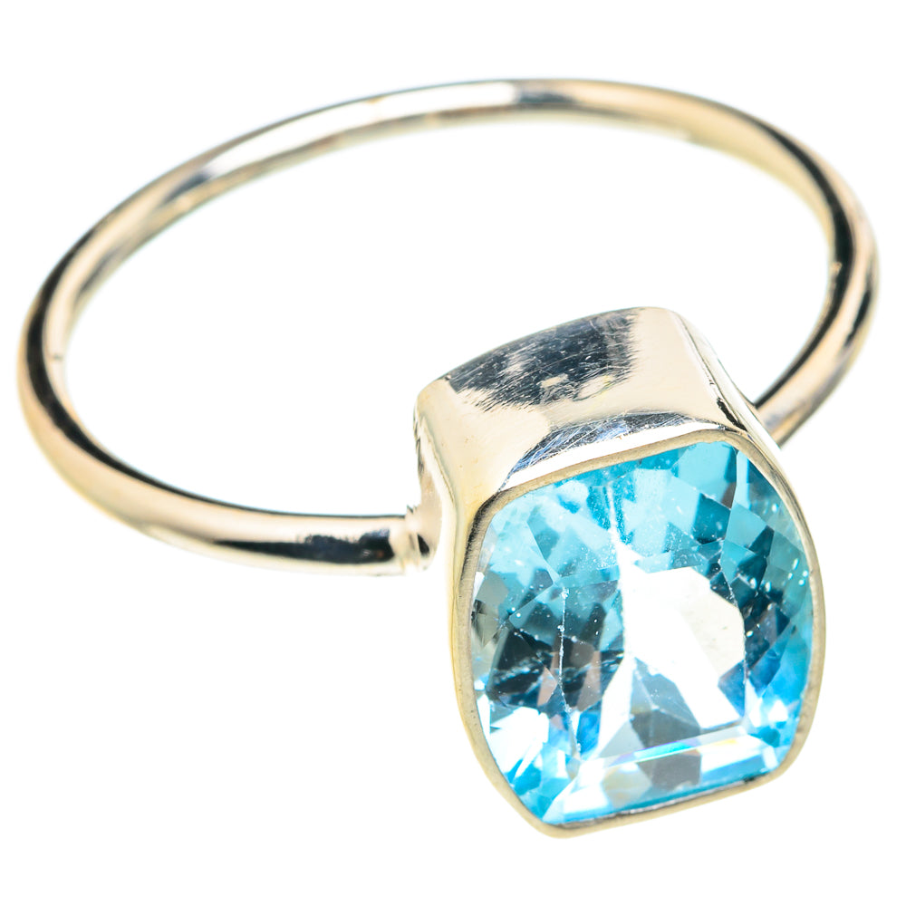Blue Topaz Rings handcrafted by Ana Silver Co - RING76428