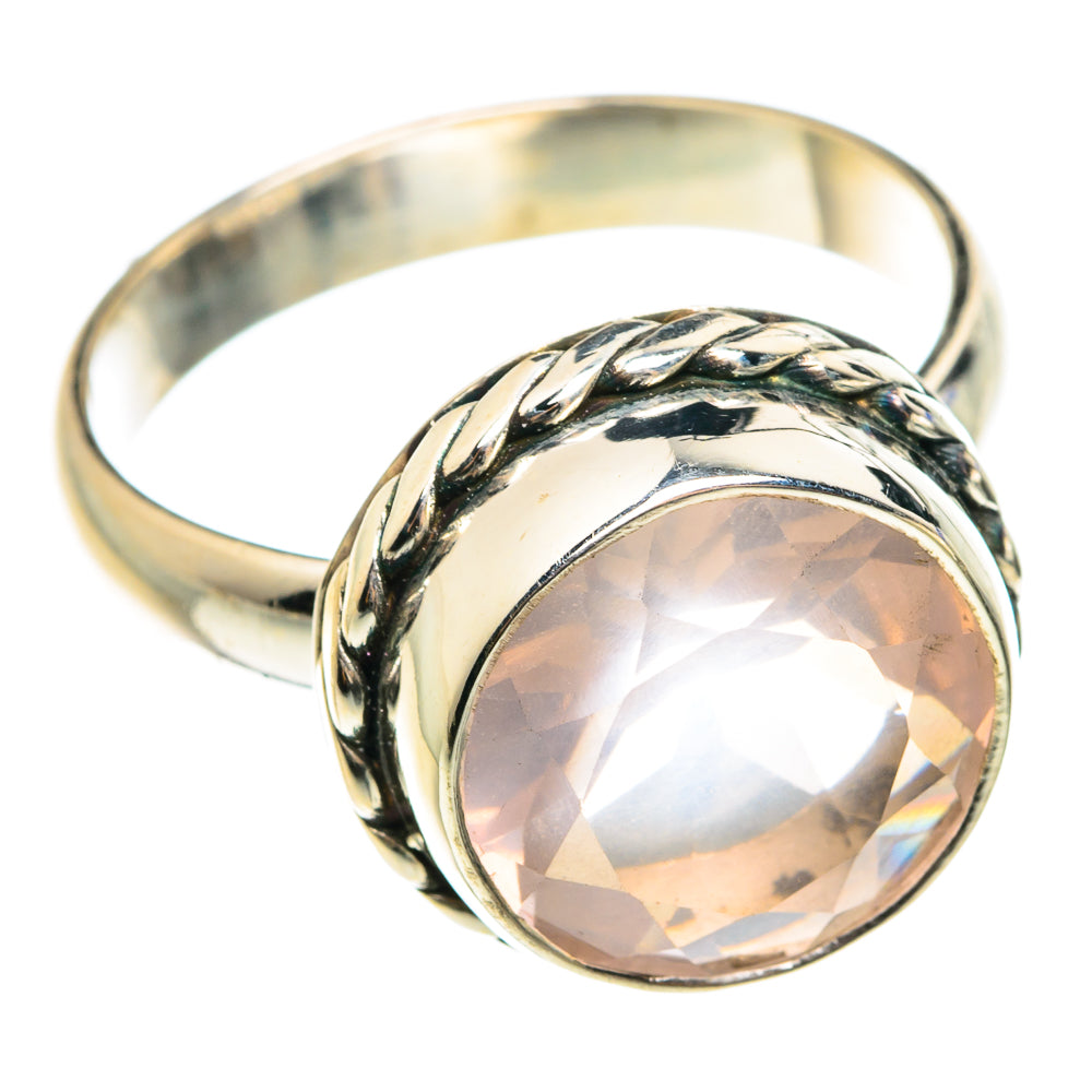 Rose Quartz Rings handcrafted by Ana Silver Co - RING76434
