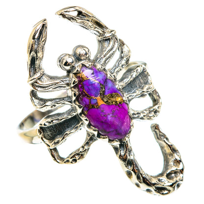 Purple Composite Turquoise Rings handcrafted by Ana Silver Co - RING76440