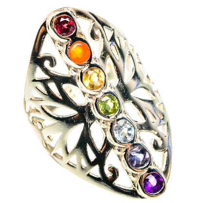 Multi-Stone Chakra Rings handcrafted by Ana Silver Co - RING76447