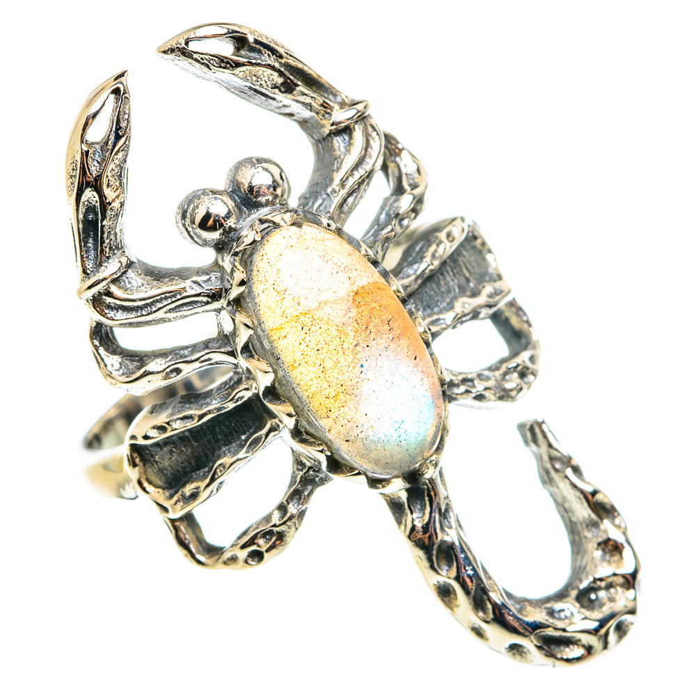 Labradorite Rings handcrafted by Ana Silver Co - RING76453