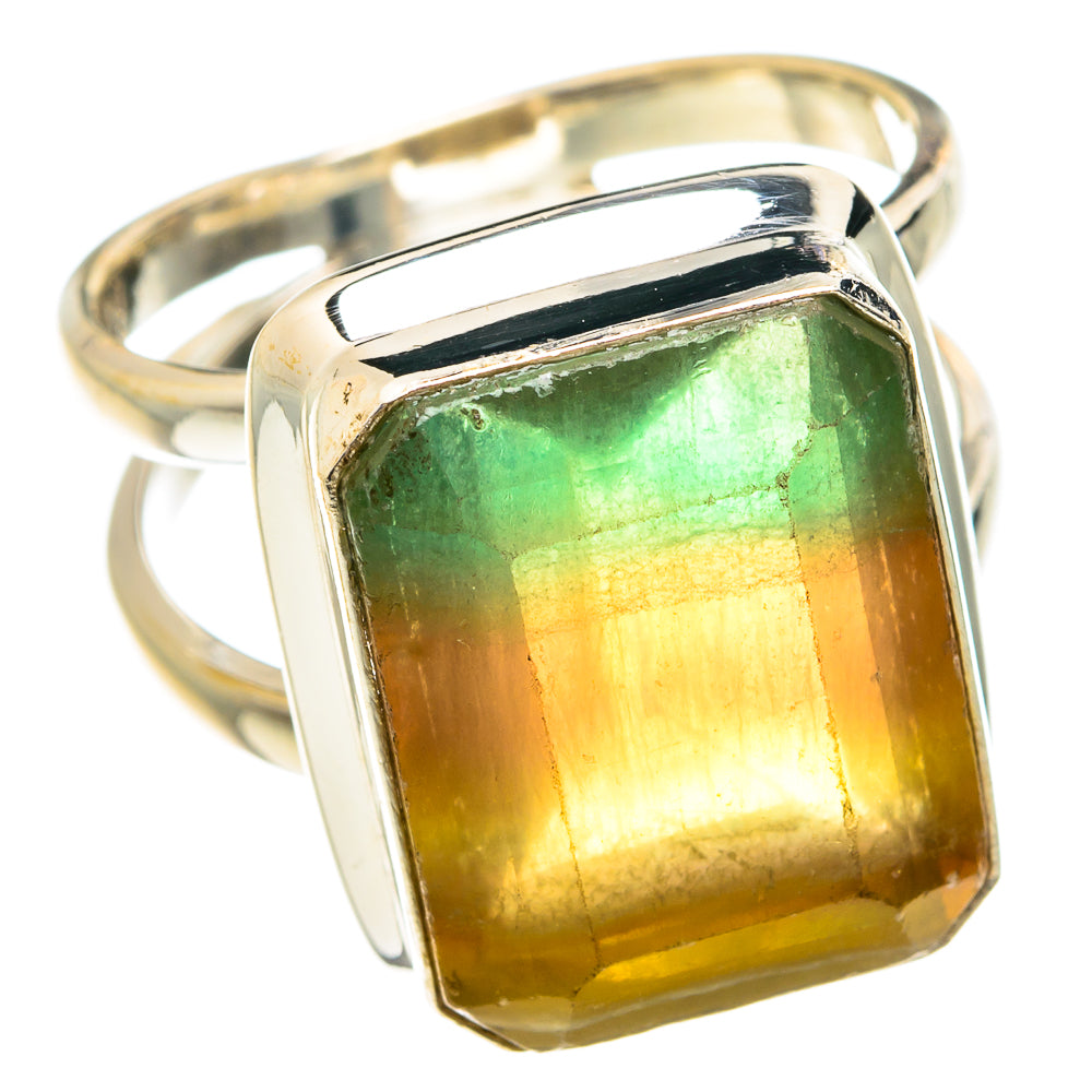 Green Fluorite Rings handcrafted by Ana Silver Co - RING76478
